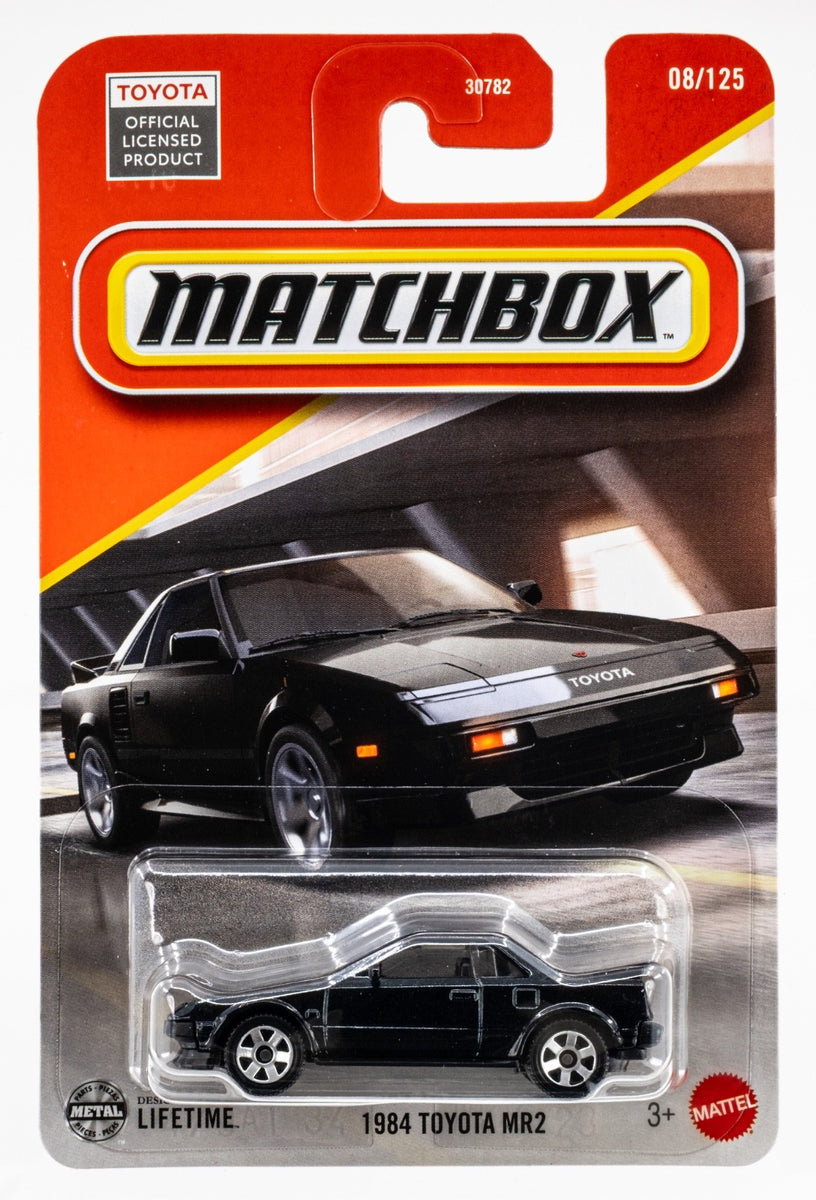 2025 Matchbox #8 1984 Toyota MR2 BLACK | LIGHTS DOWN | RHD | FSC
