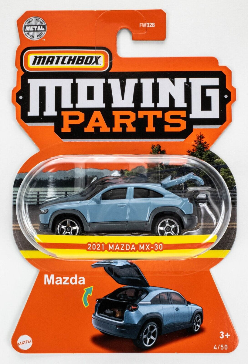 2022 Matchbox Moving Parts #4 2021 Mazda MX-30 POLY GREY | LUGGAGE