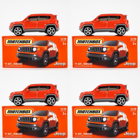 2024 Matchbox Power Grabs #16 '19 Jeep Renegade OMAHA ORANGE | 4-PACK LOT | FSB