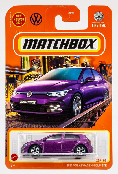 2024 Matchbox #25 2021 Volkswagen Golf GTE TRAFFIC PURPLE | FSC