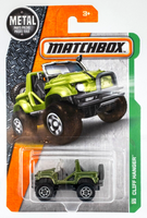 2016 Matchbox #124 Cliff Hanger GREEN METALLIC | MILITARY STAR | FSC