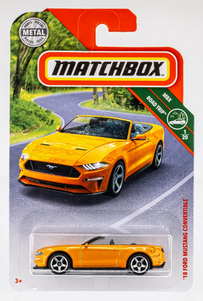 2019 Matchbox #4 '18 Ford Mustang Convertible ORANGE FURY METALLIC | FSC