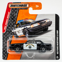 2014 Matchbox #50 (#95) '93 Ford Mustang LX SSP BLACK | HIGHWAY PATROL | FSSC