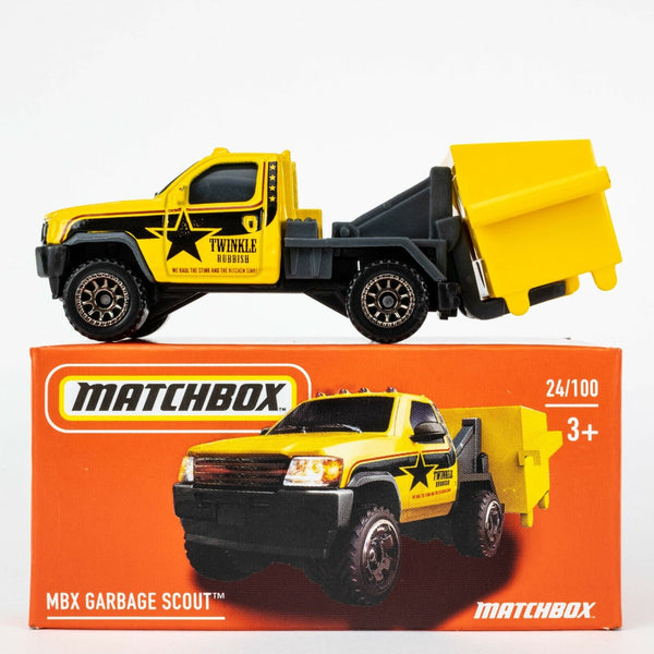 2022 Matchbox Power Grabs #24 MBX Garbage Scout YELLOW | TWINKLE RUBBISH | FSB