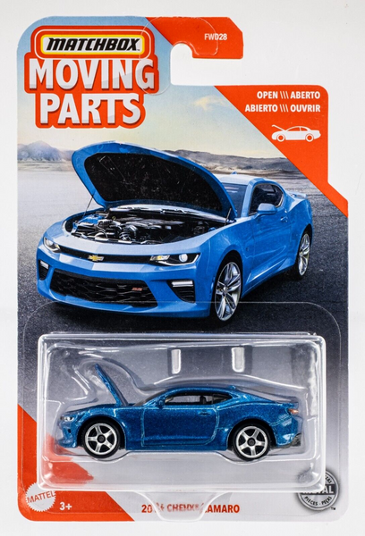 2020 Matchbox Moving Parts GBH33 2016 Chevy Camaro HYPER BLUE METALLIC | FSC