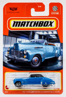 2024 Matchbox #59 1941 Cadillac Series 62 Convertible Coupe SKY BLUE | FSC