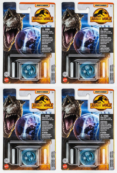 2022 Matchbox Jurassic World Dominion Gyrosphere BLUE | 4-PACK LOT | FSC