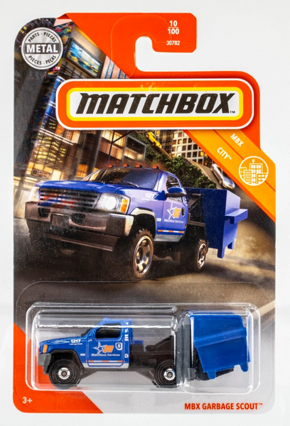 2020 Matchbox #10 MBX Garbage Scout BLUE | MATCHBOX SERVICES | FSC