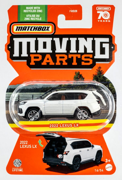 2023 Matchbox Moving Parts #16 2022 Lexus LX EMINENT WHITE PEARL | FSC