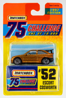 1997 Matchbox Gold Challenge #52 Ford Escort Cosworth GOLD | FSC