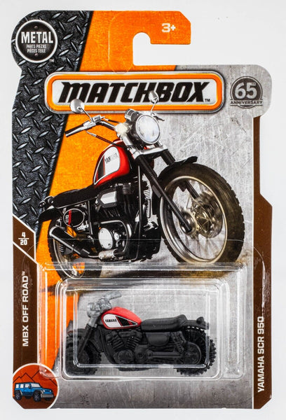 2018 Matchbox #89 Yamaha SCR 950 MATTE BLACK | RED | FSC