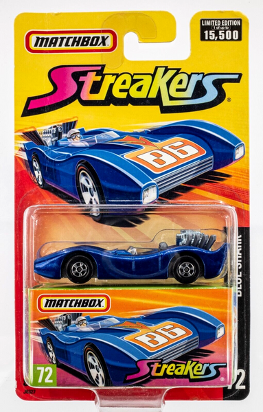 2006-2007 Matchbox Superfast #72 Blue Shark "86" TAMPO VARIANT | CREASED CARD