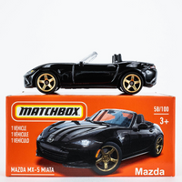 2021 Matchbox Power Grabs #58 Mazda MX-5 Miata JET BLACK MICA | FSB