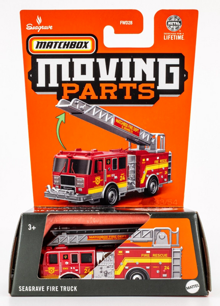 2024 Matchbox Moving Parts #33 Seagrave Fire Truck RED | ORDER LIMIT OF 6 | FSC