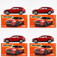 2024 Matchbox Power Grabs #5 Audi E-Tron CATALUYNA RED | 4-PACK LOT | FSB