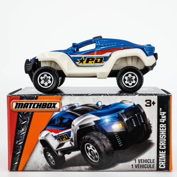 2016 Matchbox Power Grabs #84 Crime Crusher BLUE METALLIC | P.D. | FSB