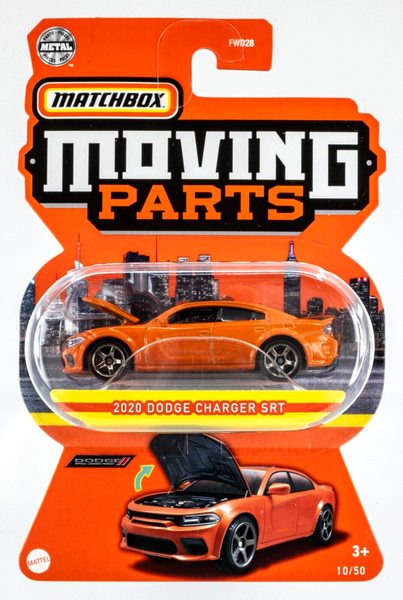 2022 Matchbox Moving Parts #10 2020 Dodge Charger SRT GO MANGO (ORANGE) | FSC