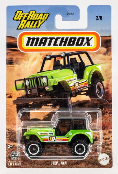 2024 Matchbox Off Road Rally #2 1960 Jeep CJ-7 4x4 GREEN METALLIC | FSC