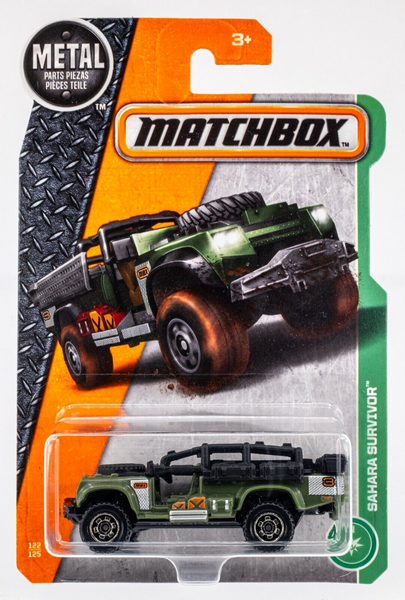 2017 Matchbox #122 Sahara Survivor GREEN | FSC