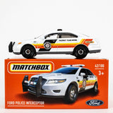 2022 Matchbox Power Grabs #42 Ford Taurus Police Interceptor WHITE | FSB