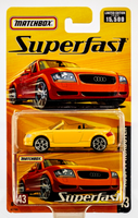 2005 Matchbox Superfast #43 Audi TT PAPAYA ORANGE (CARD BUBBLE YELLOWING) | FSC