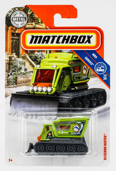 2018 Matchbox #52 Blizzard Buster LIME GREEN METALLIC | TITANS | FSC