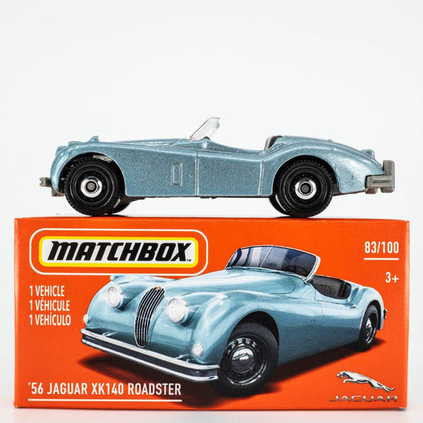 2021 Matchbox Power Grabs #83 '56 Jaguar XK 140 Roadster PASTEL BLUE | FSB