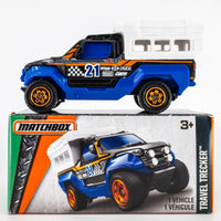 2016 Matchbox Power Grabs #96 Travel Trecker BLACK | SOLID BLUE FENDERS  | FSB