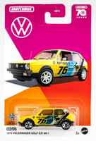 2023 Matchbox VW Series #2 1976 Volkswagen Golf MK1 YELLOW | w/SKATEBOARDS | FSC