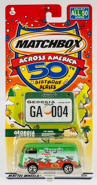 2002 Matchbox Across America 1967 Volkswagen Delivery Van GREEN | GEORGIA | FSC