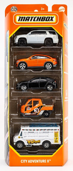 2024 Matchbox City Adventure II 5-Pack | Cadillac | Honda | Mercedes | FSB