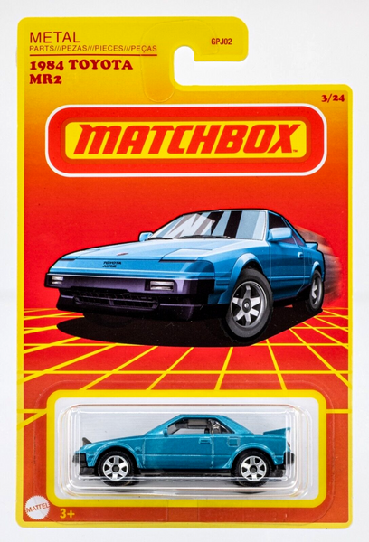 2022 Matchbox Target Retro #3 '84 Toyota MR2 SKY BLUE | LIGHTS UP | LHD | FSC