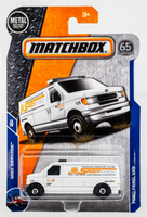 2018 Matchbox #69 Ford Panel Van WHITE | SPEEDY X-PRESS | FSC