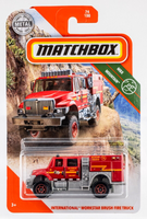 2020 Matchbox #74 International Workstar Brushfire Truck RED | LA COUNTY | FSC