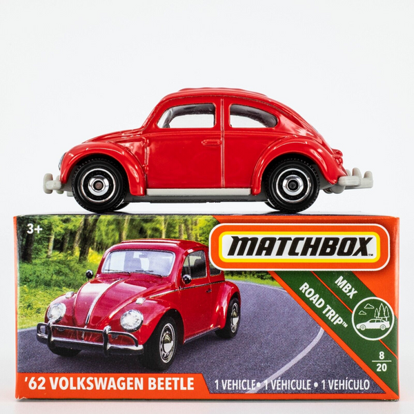 2019 Matchbox Power Grabs #12 '62 Volkswagen Beetle RUBY RED | FSB