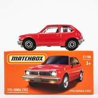 2022 Matchbox Power Grabs #21 1976 Honda CVCC SOFIA RED | FSB