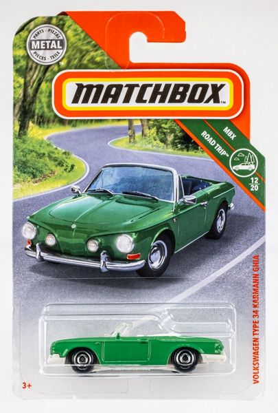 2019 Matchbox #17 Volkswagen Karmann Ghia Type 34 EMERALD GREEN | FSC