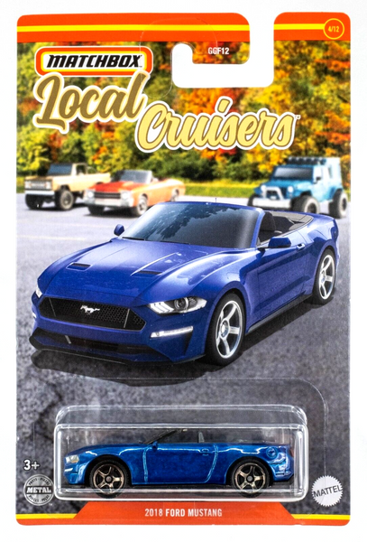 2022 Matchbox Local Cruisers #4 2018 Ford Mustang Convertible KONA BLUE | FSC