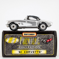 1997 Matchbox "Premiere Collection Corvette" '61 Corvette SILVER | BOXED