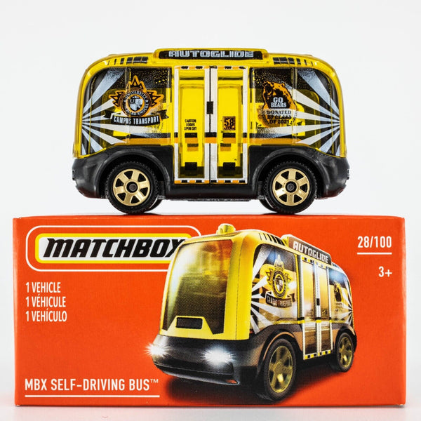 2021 Matchbox Power Grabs #28 MBX Self-Driving Bus GOLD | BLACK | FSB