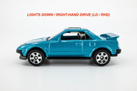 2022 Matchbox Target Retro #3 '84 Toyota MR2 SKY BLUE | LIGHTS DOWN | RHD | MINT