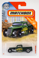 2019 Matchbox #21 '35 Ford Pickup MATTE GREEN | MATCHBOX CONSTRUCTION | FSC