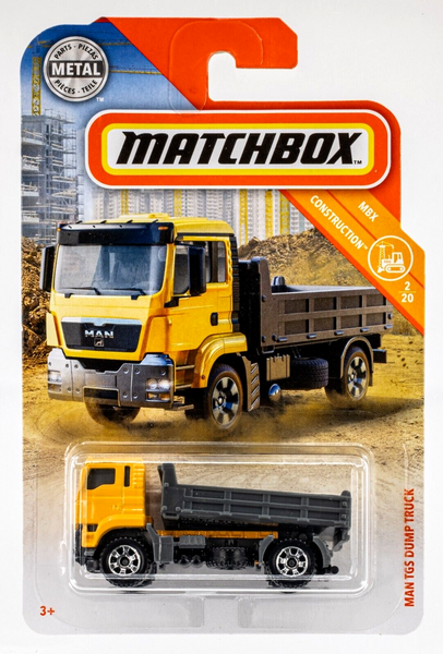 2018 Matchbox #31 MAN TGS Dump Truck LIGHT ORANGE | NO SIDE TAMPOS | FSC