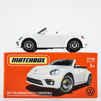 2021 Matchbox Power Grabs #27 2019 Volkswagen Beetle Convertible WHITE | FSB