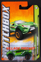 2012 Matchbox #102 Terrain Trouncer GREEN METALLIC / GREEN SNAKE / MOC