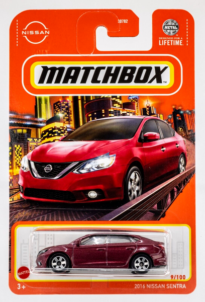 2024 Matchbox #9 2016 Nissan Sentra CAYENNE RED PEARL METALLIC | FSC