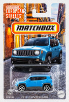 2024 Matchbox European Streets #10 2019 Jeep Renegade SIERRA BLUE | FSC