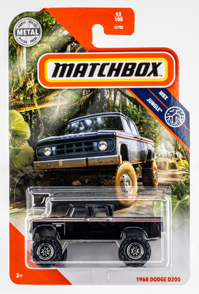 2020 Matchbox #65 1968 Dodge D200 BLACK | FSC