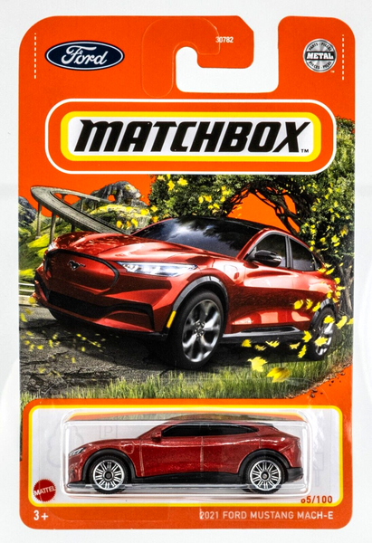 2022 Matchbox #65 2021 Ford Mustang Mach-E RAPID RED METALLIC TINTED | FSC