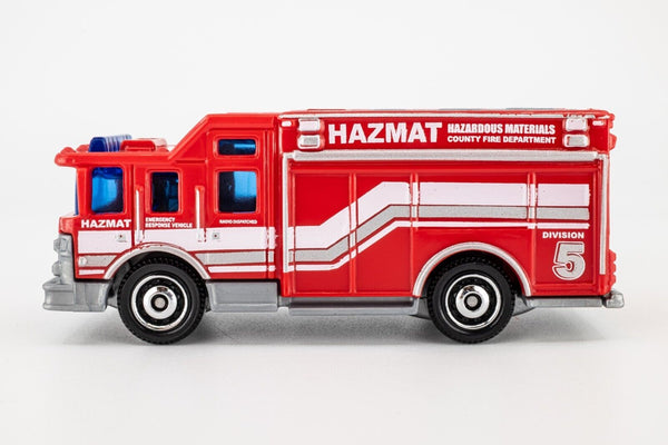 2019 Matchbox #60 Hazard Squad RED | HAZMAT COUNTY FIRE DEPARTMENT | MINT